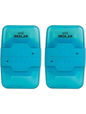 Esranın Dünyası Kaydırmalı Silgili Kalemtıraş - Mavi, 2'li Set