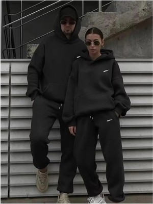 -Unisex Kışlık 3 Iplik Oversize Sweatshirt – Yumuşak Kumaş Modern Tasarım 5
