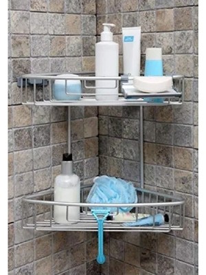 Esranın Dünyası Şık Tasarımlı Bej Banyo Rafı