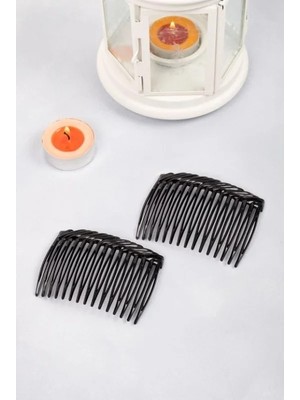 Esranın Dünyası Siyah Lastik Toka Seti - Kadın ve Çocuklar Için 2 Adet