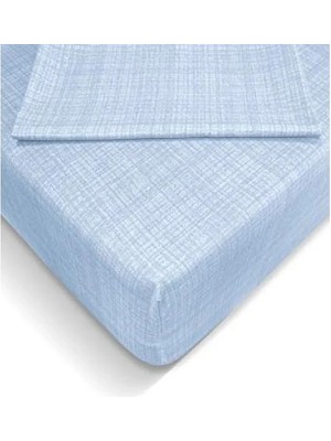 Esranın Dünyası Lastikli Çarşaf Seti - 160X200 cm Açık Mavi