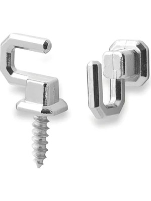 Esranın Dünyası Vidalı Metal Duvar Askısı - 5 Adet Çengelli Tasarım