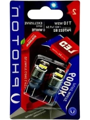 Esranın Dünyası 12-24V T10 W5W 4+4+4 LED Ampul - 2'li Blister