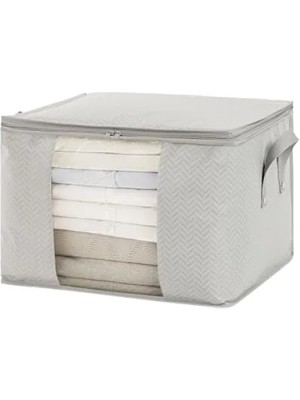 Esranın Dünyası Orta Boy Gri Balıksırtı Hurç (45 x 40 x 30 Cm)