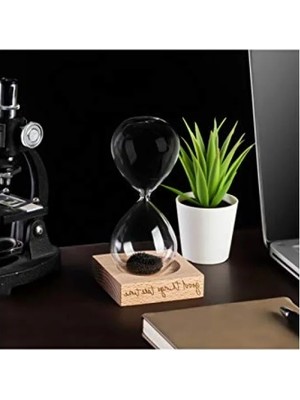 Esranın Dünyası Manyetik Kum Saati - Ahşap Kaideli ve Mıknatıslı