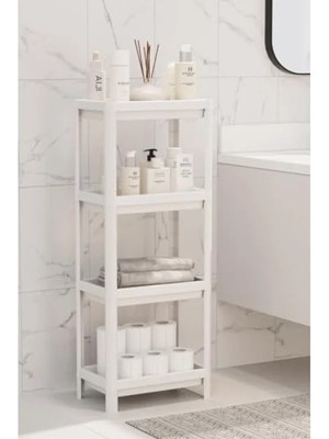 Esranın Dünyası 4 Katlı Plastik Düzenleyici Raf - Beyaz