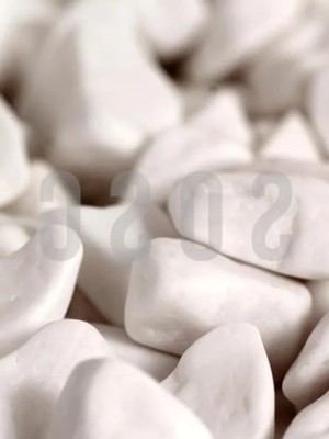 Esranın Dünyası Dolomit Taşı Bahçe Süsleri - Beyaz Çakıl Taşı, 1-2 Cm, 3 kg