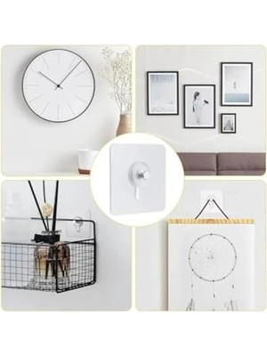 Esranın Dünyası 5 Adet Şeffaf Yapışkanlı Duvar Tablo Askısı