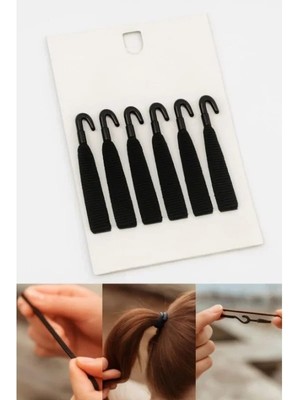 Esranın Dünyası Kadınlar Için 6'lı Plastik Kancalı Saç Tokası Seti