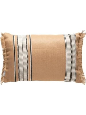 Esranın Dünyası Bej Renkli Şık Kırlent - 40 x 60 cm