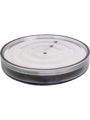 Esranın Dünyası Şeffaf Siyah Dekoratif Katı Sabunluk, Modern Tasarım