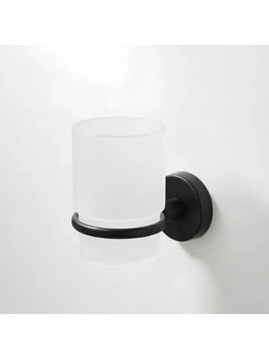 Esranın Dünyası Plastik Diş Fırçalık - Duvara Monte, Siyah