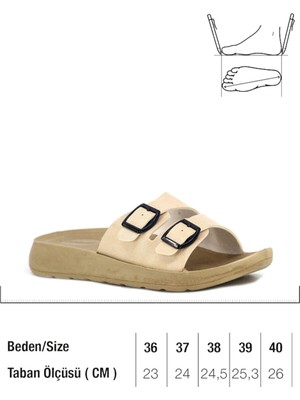 Gezer Çift Toka Rahat ve Şık Günlük Terlik