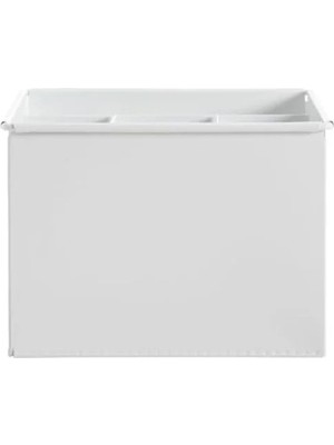 Esranın Dünyası 19X16X13 cm Ölçülerinde Bölmeli Mat Beyaz Düzenleyici