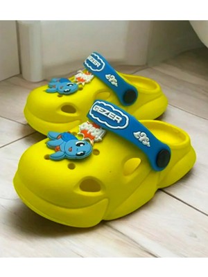 Gezer Bebek Çocuk Yazlık Eva Rahat Taban Cros Model Terlik