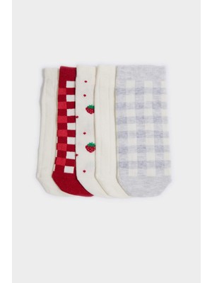 DeFacto Kadın 5'li Pamuklu Patik Çorap G3572AXNS