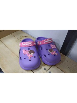 Gezer Yeni Sezon Rahat Taban  Figürlü Cross Kız Çocuk Terlik