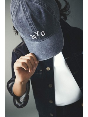 DeFacto Nakışlı Jean Cap Şapka Erkek Çocuk D5313A826SM