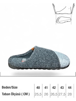 Gezer Erkek Havlu Keçe Kumaş Kışlık Mevsimlik Erkek Ev Terliği Çeyiz Bohça Seti Rahat Esnek