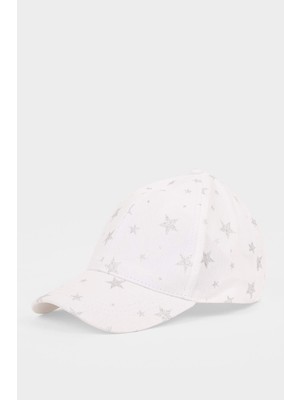 DeFacto Desenli Cap Şapka Kız Çocuk D8434A826SM