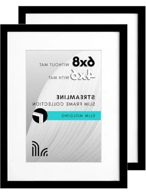 Esranın Dünyası Kırılmaya Dayanıklı 2'li Resim Çerçevesi Seti, Paspartulu ve Paspartusuz
