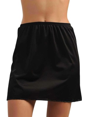 İlkyaz Fashion  Polyamid Kumaşlı Diz Üstü Kısa Etek Altı Jüpon