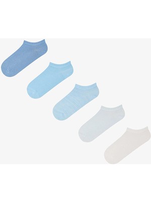 Penti 5 Çift Burun Dikişsiz Pamuklu Renkli Patik Çorap