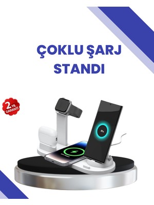 İntora Masaüstü Düzenleyici 4’ü 1 Arada Kablosuz Şarj Aksesuarı