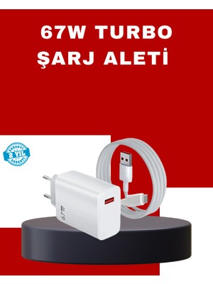 İntora 67 Watt Yüksek Güç Şarj Adaptörü Mi 10 Mi 11 Mi 12 Uyumlu