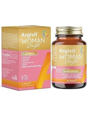 Starseven Argivit Woman Bright Tablet 30 Tablet Hyaluronik Asit, Safran, Fosfotidilserin