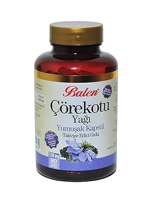 Starseven Balen Çörekotu Yaği Yumuşak Kapsül 1380MG*80 1 Paket(1 x 1000 G)