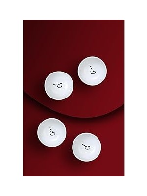 Starseven Kütahya Porselen Pretty 4 Parça 8 cm Kase Seti