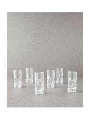 Starseven English Leonora Kristalin 6'lı Bardak 300 ml Şeffaf