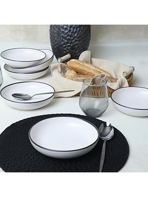 Starseven Keramika Simply Nordic Yemek Tabağı cm 6 Adet 19985