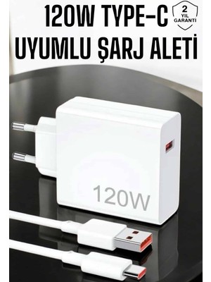 İntora 120W Şarj Aleti Type-C Uyumlu Turbo Şarj Aleti