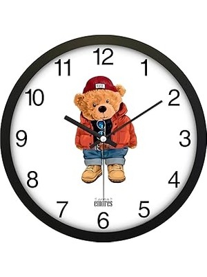 Starseven Emores 30 cm Gerçek Cam Sessiz Mekanizma Duvar Saati