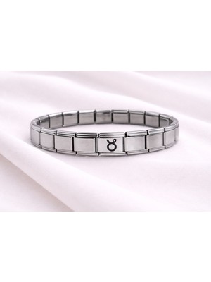 Epilons Boğa Burcu Çelik Nomination Bileklik | ? Burç Simgeli Paslanmaz Çelik Kadın Erkek Bileklik