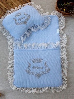 Epilons Yenidoğan Sahra Taç Nakışlı Trilüks 2li Alt Açma Seti