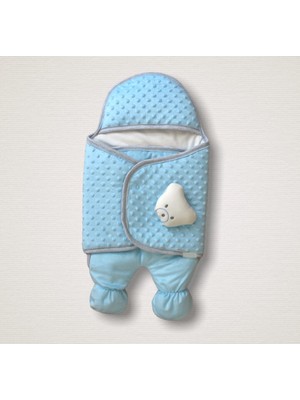 Epilons Yenidoğan Oyuncaklı Topçikli Kız Erkek Bebek Ayaklı Kundak Bebek Battaniyesi