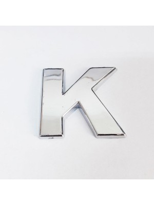 LTG Nova K Harfi 3,75 cm Krom Yapışkanlı