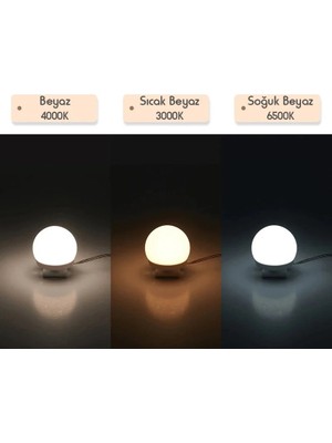 LTG Nova Ayna Üstü LED Makyaj Aydınlatma Işığı Parlaklık Ayarlı 4'lü