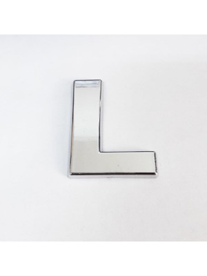 LTG Nova L Harfi 3,75 cm Krom Yapışkanlı