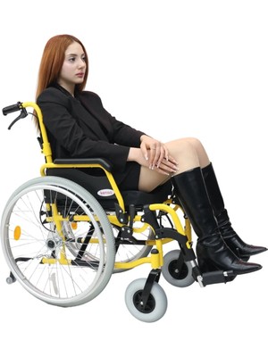Kensa K-170 Alüminyum Tekerlekli Sandalye 16 Inç Bas-Çıkart Teker