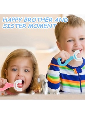 LTG Nova U Şekli Bebek Fırçası Yeni Nesil - Mavi-6/12 Yaş