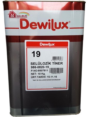 LTG Nova Selülozik Tiner 10 kg (12 Litre)