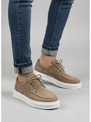 Ramer JY-T12X Arts Bağcıklı Süet Erkek Günlük Spor Klasik Ayakkabı Sbt - Camel