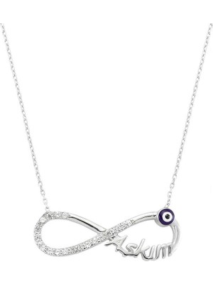 Epilons 925 Ayar Gümüş Aşkım Sonsuzluk Kadın Gümüş Kolye PT0460037 (1021)
