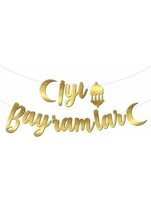 Genel Tedarik Iyi Bayramlar Kaligrafi Banner Flama