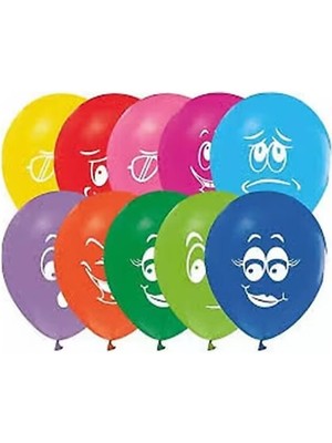 Gemar Gülenyüz Renkli Balon 26CM - 20 Adet