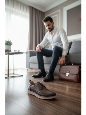 Enoch Vizyon Serisi Perfore Dokulu Hafif Taban Casual Ayakkabı